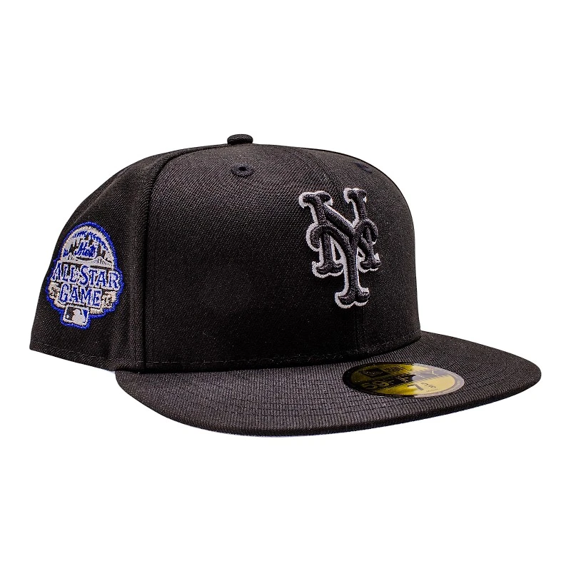 New York Mets Black 2013 All Star Game Patch Grey UV Era 59Fifty Fitted Hat