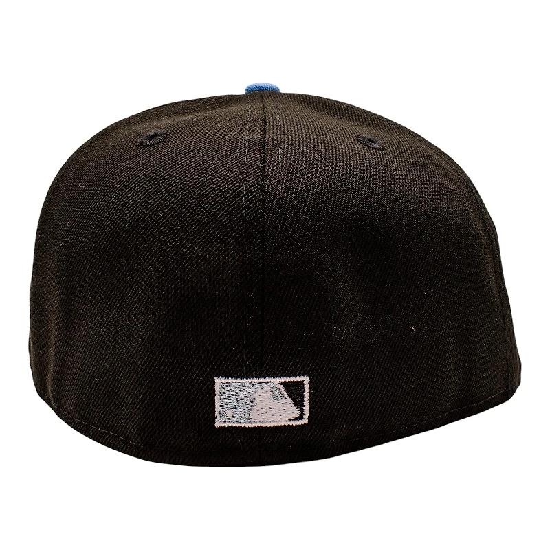 New York Yankees Black Ice Logo 2009 World Series Patch Icy Blue UV Era 59Fifty Fitted Hat