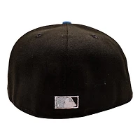 New York Yankees Black Ice Logo 2009 World Series Patch Icy Blue UV Era 59Fifty Fitted Hat