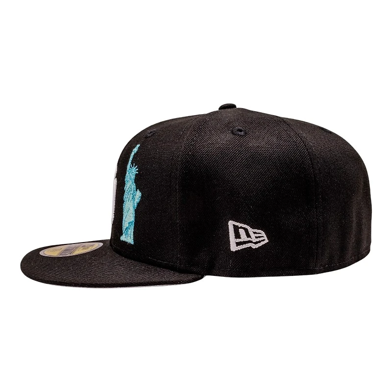 New York Yankees Black Statue of Liberty 25th Anniversary the Subway Series Patch Grey UV Era 59Fifty Fitted Hat