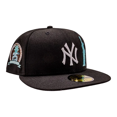 New York Yankees Black Statue of Liberty 25th Anniversary the Subway Series Patch Grey UV Era 59Fifty Fitted Hat