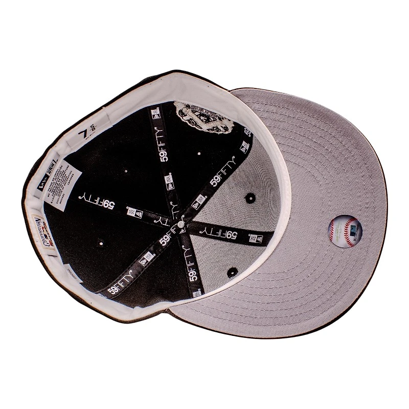 New York Yankees Black 1939 World Series Patch Grey UV Era 59Fifty Fitted Hat
