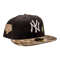 New York Yankees Black and Realtree Edge 2009 World Series Patch Grey UV Era 59Fifty Fitted Hat