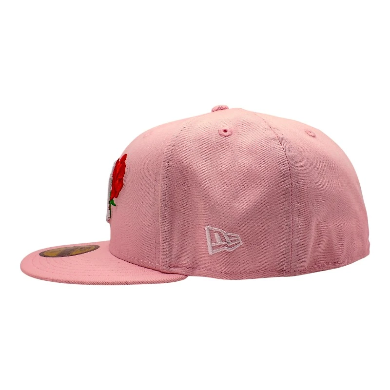 New York Yankees Pink Rose 1938 World Series Patch Grey UV Era 59Fifty Fitted Hat