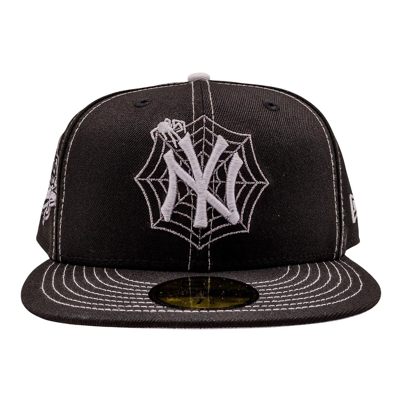 New York Yankees Black Spider 1999 World Series Patch Grey UV Era 59Fifty Fitted Hat