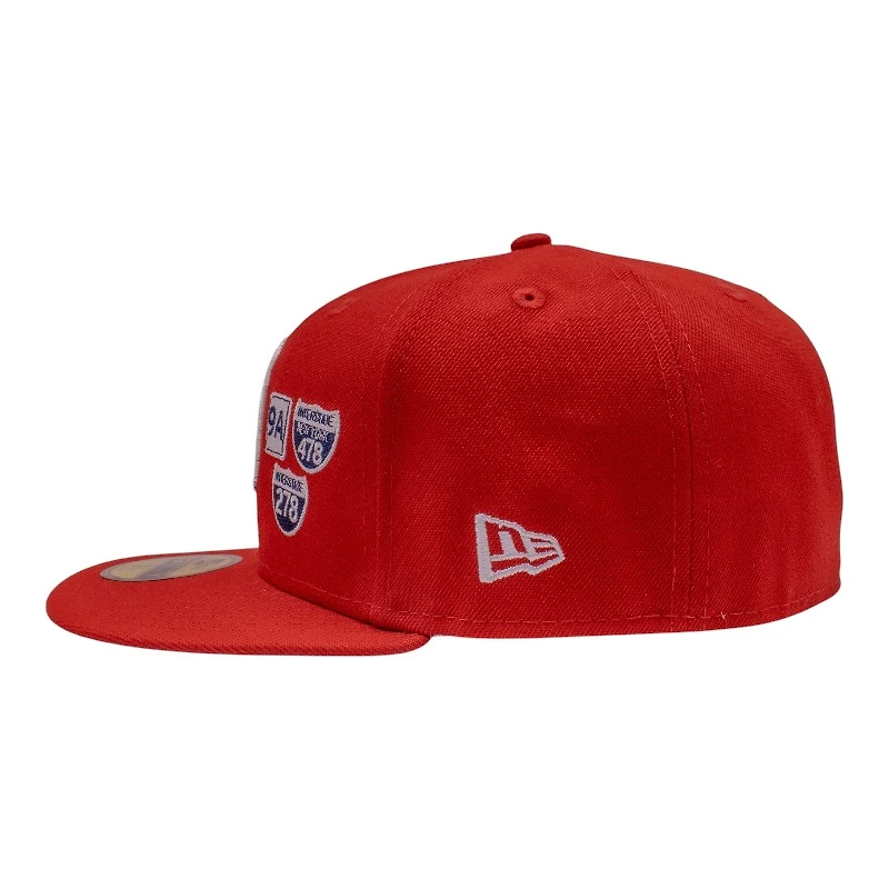 New York Yankees Red Highway Signs 1944 All Star Game Patch Grey UV Era 59Fifty Fitted Hat