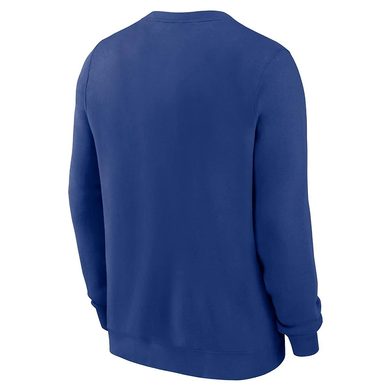 Los Angeles Dodgers Rush Blue 2025 World Series Champion Gold Nike MLB Pullover Crew
