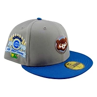 Chicago Cubs Grey Two Tone 1990 All Star Game Patch UV New Era 59FIFTY Fitted Hat