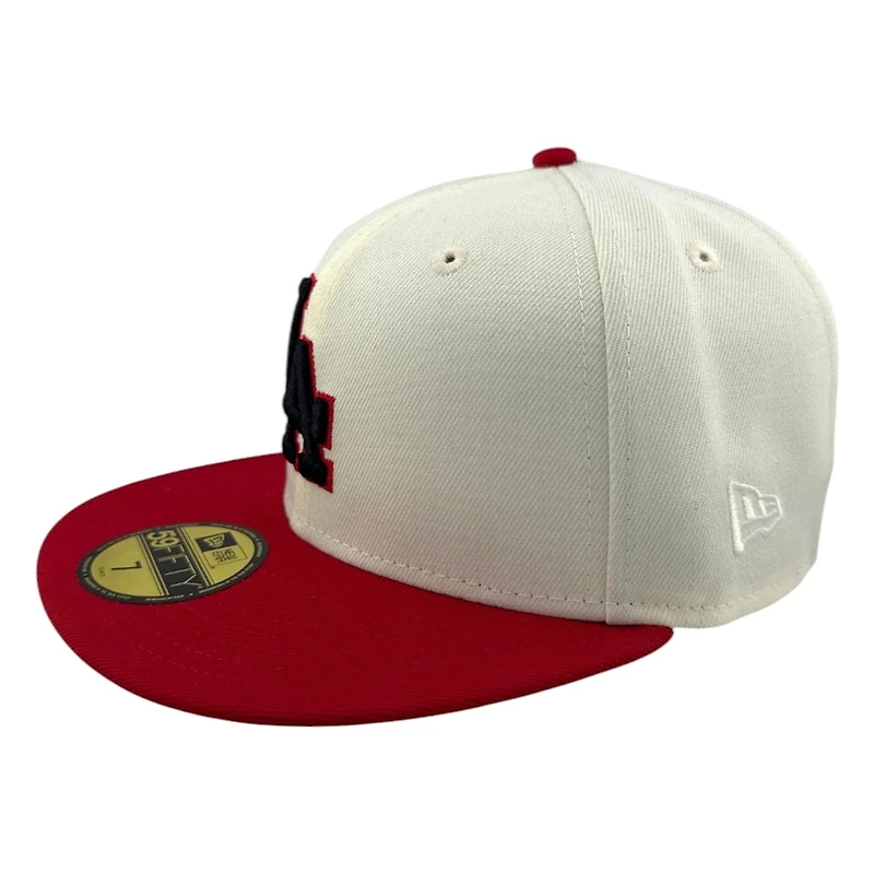 Los Angeles Dodgers Chrome and Red 1956 All Star Game Patch New Era 59FIFTY Fitted Hat