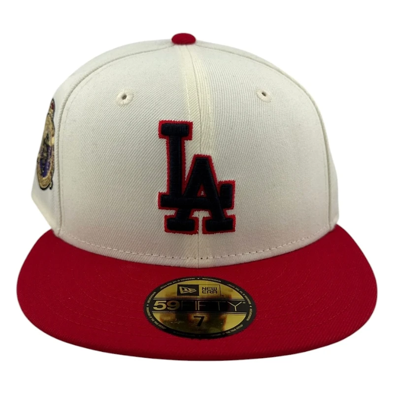 Los Angeles Dodgers Chrome and Red 1956 All Star Game Patch New Era 59FIFTY Fitted Hat