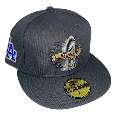 Los Angeles Dodgers Charcoal 2025 Champions Trophy Patch The Parade Collection New Era 59FIFTY Fitted Hat
