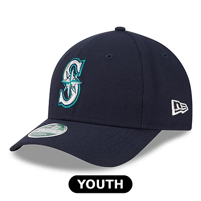 Youth Seattle Mariners Navy New Era 9FORTY M-Crown Adjustable Hat