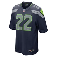 Seattle Seahawks Rashid Shaheed College Navy Nike Team Game Jersey