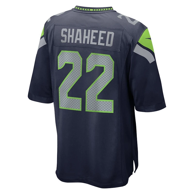 Seattle Seahawks Rashid Shaheed College Navy Nike Team Game Jersey