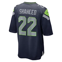 Seattle Seahawks Rashid Shaheed College Navy Nike Team Game Jersey