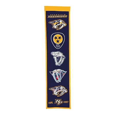 Nashville Predators Team 8in x 32in Heritage Banner