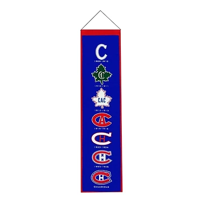 Montreal Canadiens Team 8in x 32in Heritage Banner