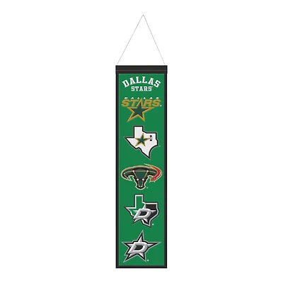 Dallas Stars Team 8in x 32in Heritage Banner