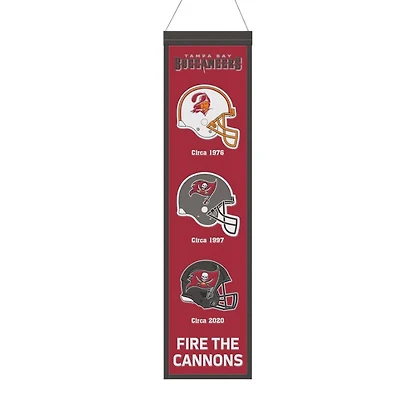 Tampa Bay Buccaneers Team 8in x 32in Heritage Banner