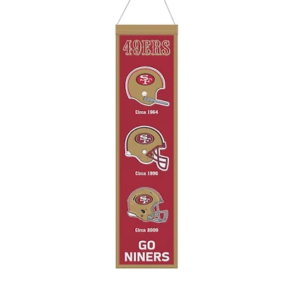 San Francisco 49ers Team 8in x 32in Heritage Banner