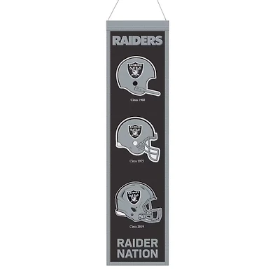 Las Vegas Raiders Team 8in x 32in Heritage Banner