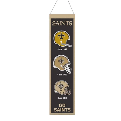 New Orleans Saints Team 8in x 32in Heritage Banner