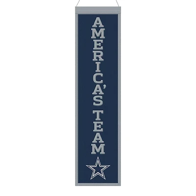 Dallas Cowboys Team Slogan 8in x 32in Heritage Banner