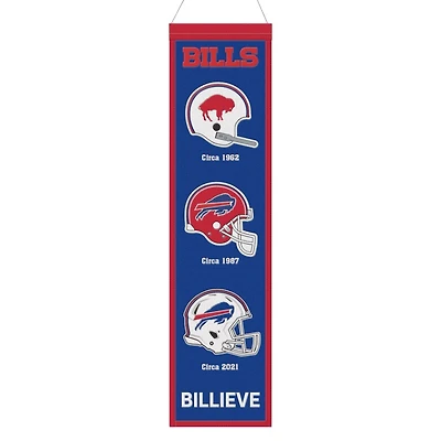 Buffalo Bills Team 8in x 32in Heritage Banner