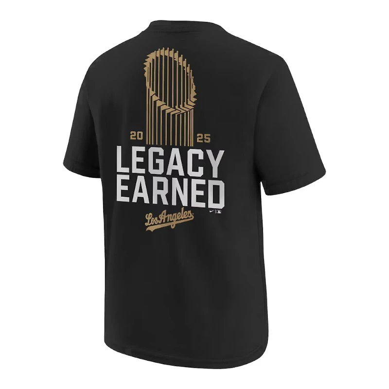 Youth Los Angeles Dodgers Black Nike 2026 Gold Collection Legacy Earned T-Shirt