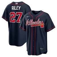 Atlanta Braves Austin Riley Blue Alternate Nike Replica Jersey