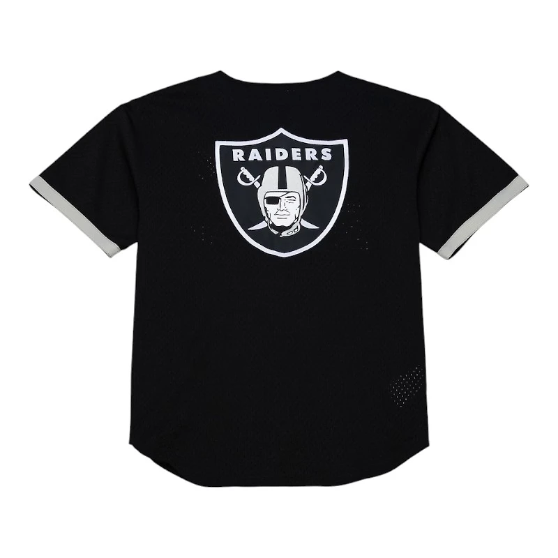 Las Vegas Raiders Black Head Coach Full-Button Mitchell & Ness Fashion Jersey