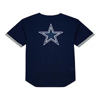Dallas Cowboys Navy Head Coach Full-Button Mitchell & Ness Fashion Jersey