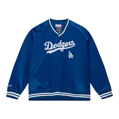 Los Angeles Dodgers Royal Cooperstown Vintage Satin Mitchell & Ness Pullover Jacket