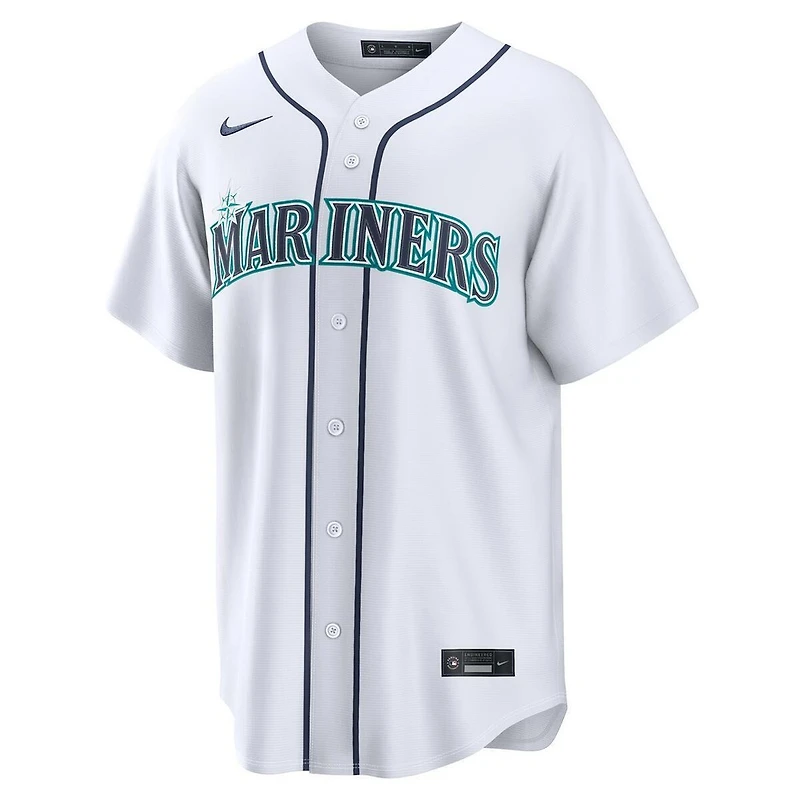 Seattle Mariners Josh Naylor White Home Nike Replica Jersey