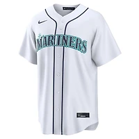 Seattle Mariners Josh Naylor White Home Nike Replica Jersey