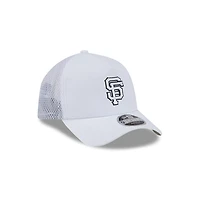 San Francisco Giants White New Era 9FORTY Apex Trucker Adjustable Hat