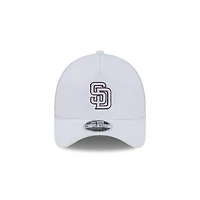 San Diego Padres White New Era 9FORTY Apex Trucker Adjustable Hat