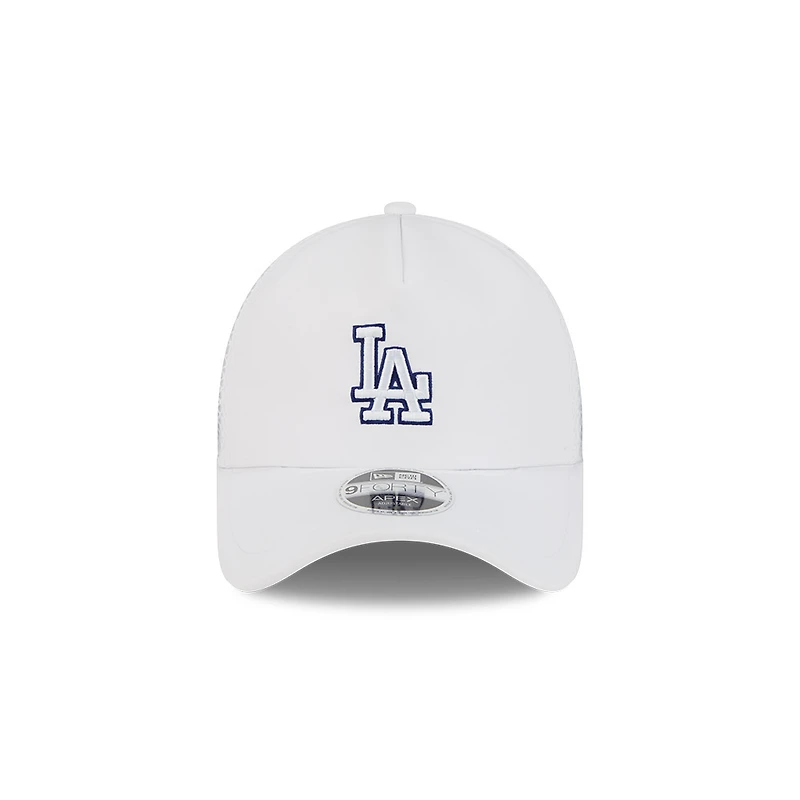 Los Angeles Dodgers White New Era 9FORTY Apex Trucker Adjustable Hat