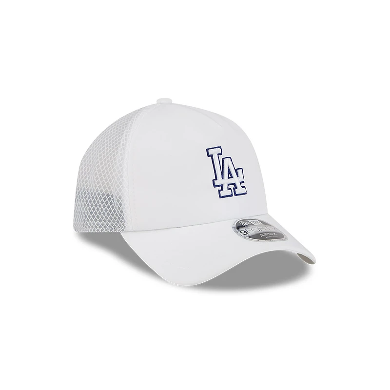 Los Angeles Dodgers White New Era 9FORTY Apex Trucker Adjustable Hat