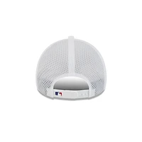 Los Angeles Dodgers White New Era 9FORTY Apex Trucker Adjustable Hat