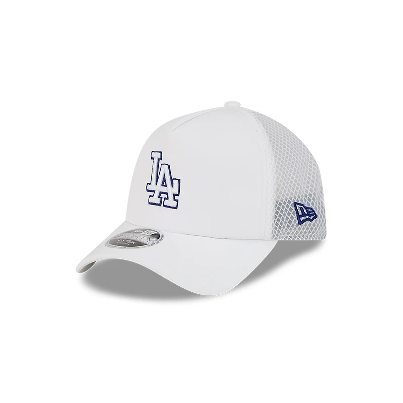 Los Angeles Dodgers White New Era 9FORTY Apex Trucker Adjustable Hat