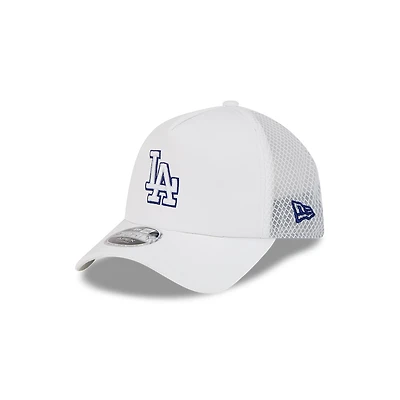 Los Angeles Dodgers White New Era 9FORTY Apex Trucker Adjustable Hat
