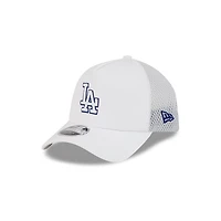 Los Angeles Dodgers White New Era 9FORTY Apex Trucker Adjustable Hat