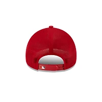 Los Angeles Angels Red 2026 Batting Practice New Era 9FORTY Apex Trucker Adjustable Hat