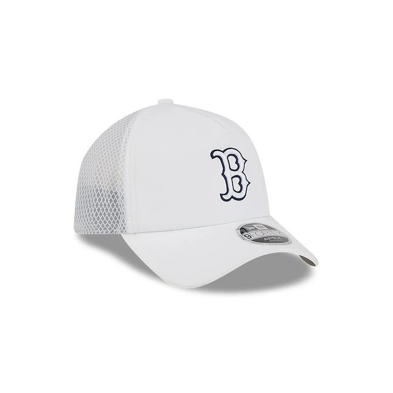 Boston Red Sox White New Era 9FORTY Apex Trucker Adjustable Hat