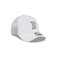 Boston Red Sox White New Era 9FORTY Apex Trucker Adjustable Hat