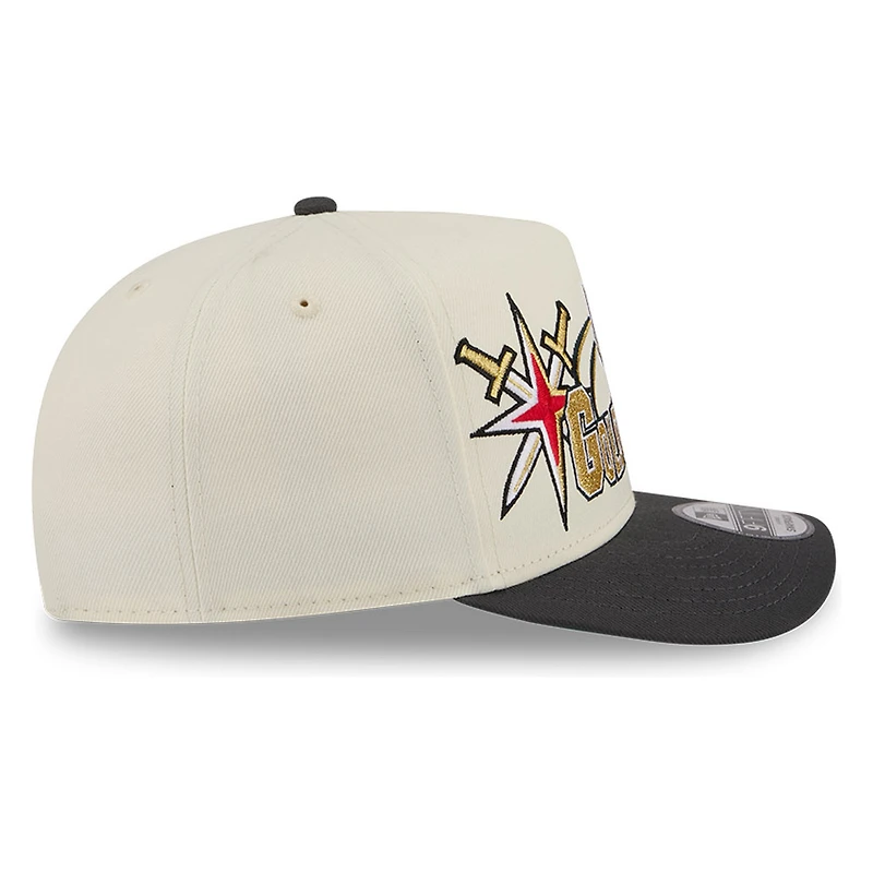 Vegas Golden Knights Chrome Two Tone Classic New Era 9FIFTY A-Frame Snapback Hat