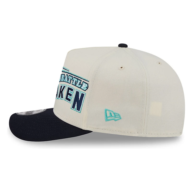 Seattle Kraken Chrome Two Tone Classic New Era 9FIFTY A-Frame Snapback Hat