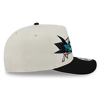 San Jose Sharks Chrome Two Tone Classic New Era 9FIFTY A-Frame Snapback Hat