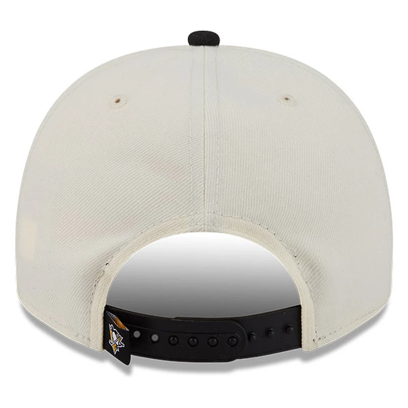 Pittsburgh Penguins Chrome Two Tone Classic New Era 9FIFTY A-Frame Snapback Hat